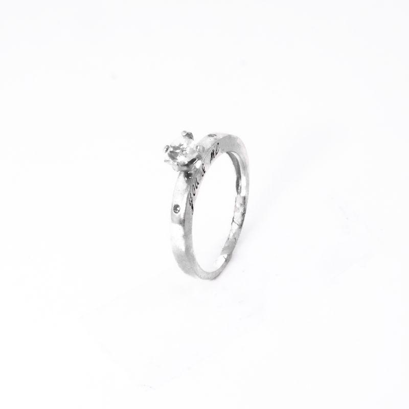 ANEL SOLITÁRIO PANDORA PRATA 925