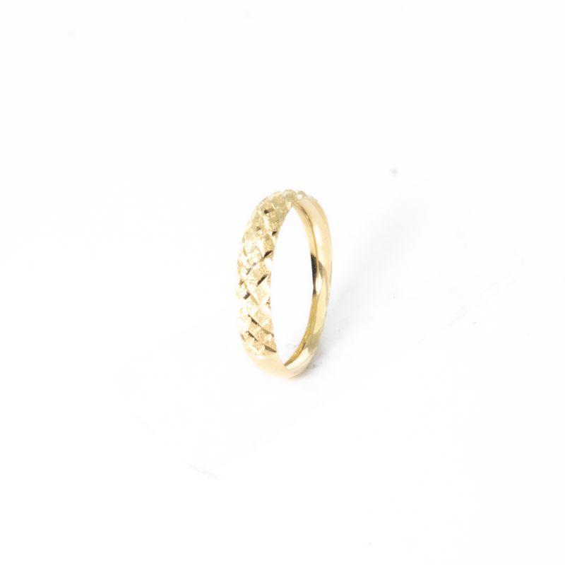 ANEL APARADOR DIAMANTADO OURO 18K 750