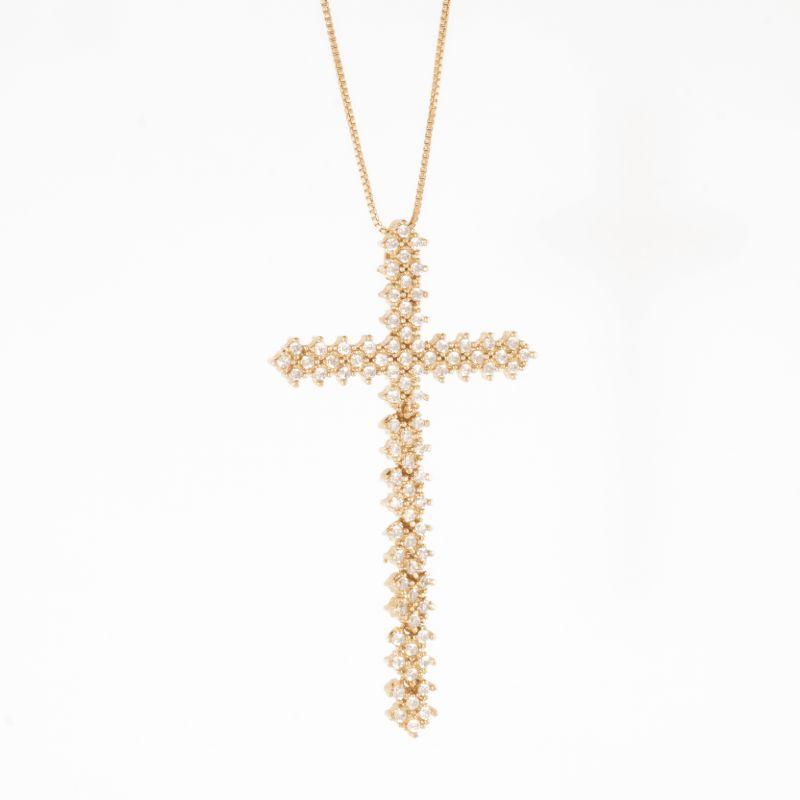 COLAR CRUZ CRAVEJADA