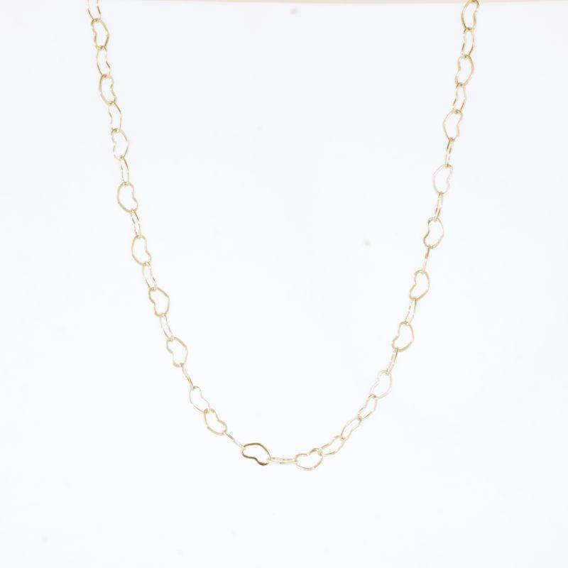 COLAR ELO CORAÇÃO PETIT 40CM