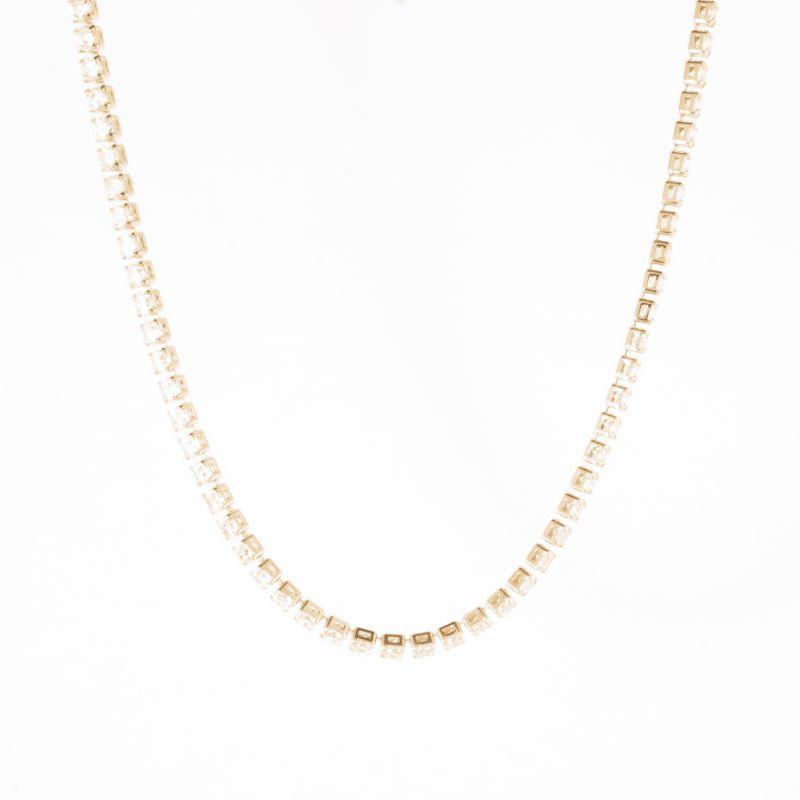 COLAR FIO DE ZIRCONIA COM FECHO 45 CM