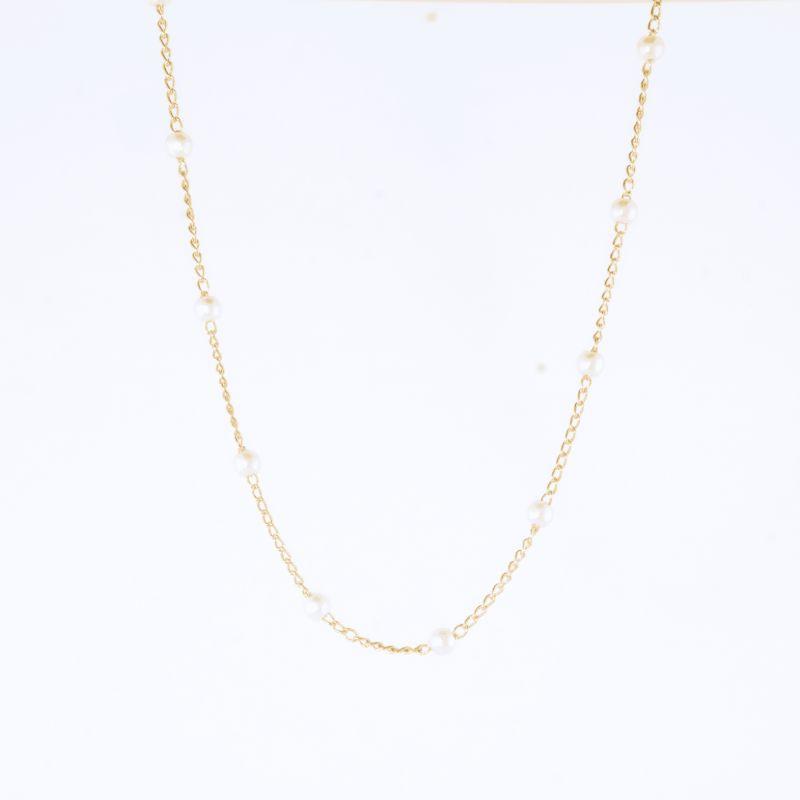 COLAR PÉROLAS INTERCALADAS 40CM