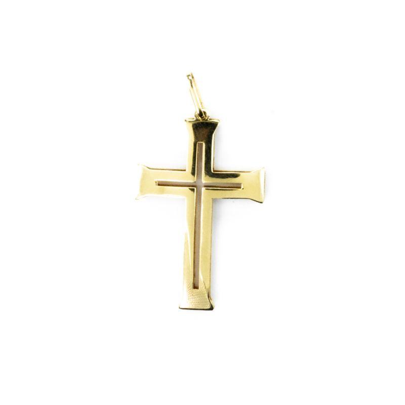 PINGENTE CRUCIFIXO VAZADO 18K