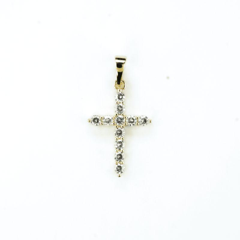 PINGENTE CRUZ CRAVEJADA
