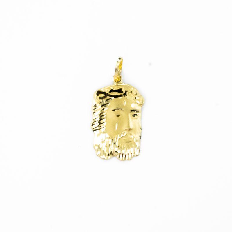 PINGENTE JESUS CRISTO DIAMANTADO 2,75CM OURO 18K