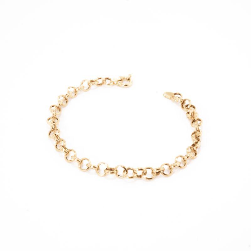 PULSEIRA PORTUGUESA 18CM OURO 18K