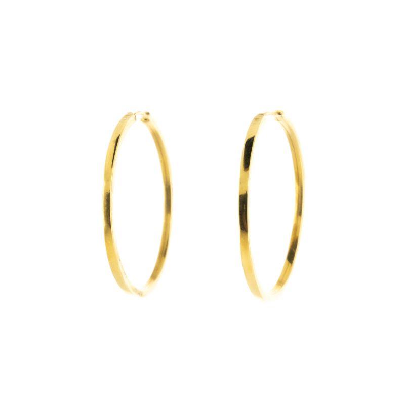 ARGOLA MINIMALISTA G OURO 18K