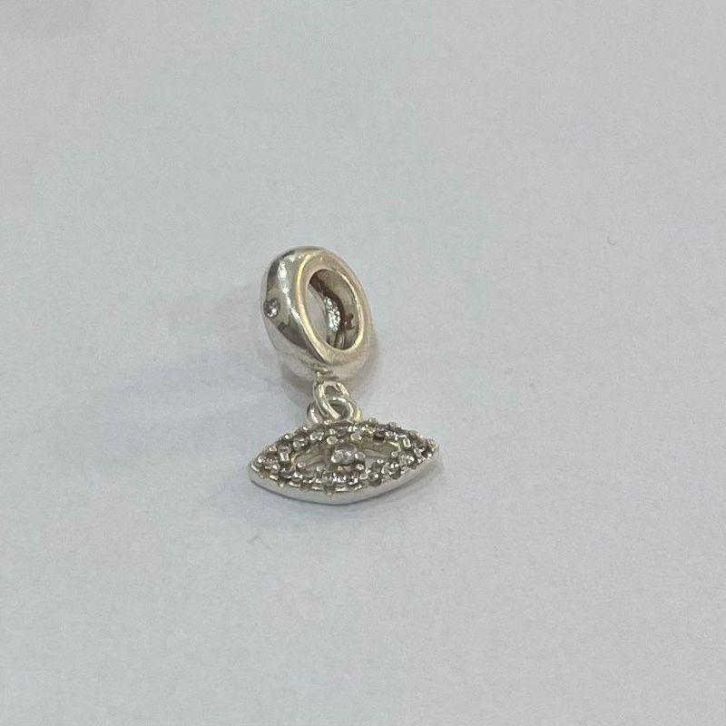 BERLOQUE OLHO GREGO CRAVEJADO COM ZIRCONIAS BRANCA