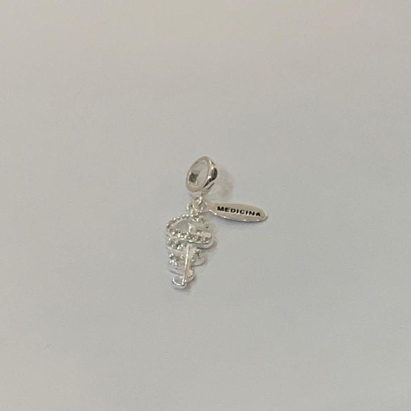 BERLOQUE PROFISSÃO DE MEDICINA PRATA 925