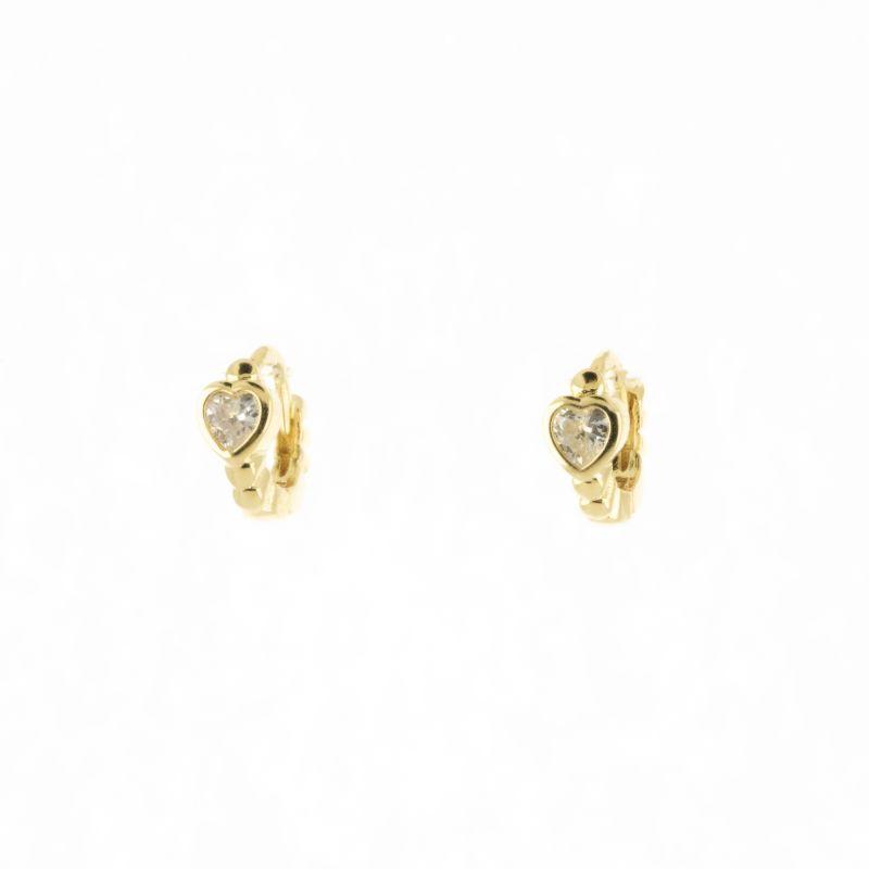 BRINCO ARGOLA COM PONTO DE LUZ DE CORAÇÃO G