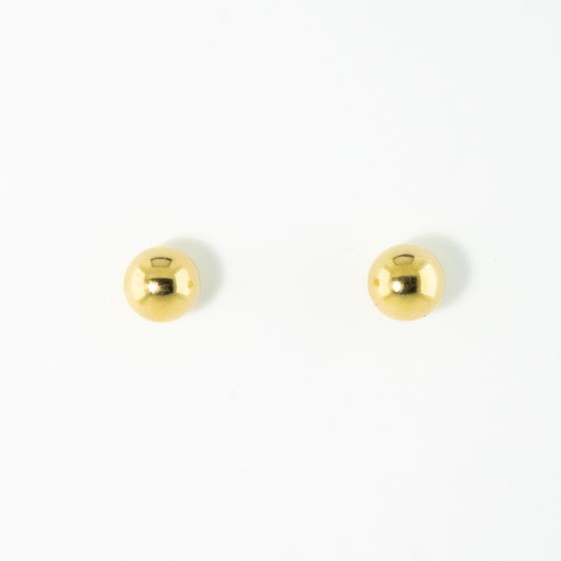 BRINCO BOLA TAMANHO M OURO AMARELO