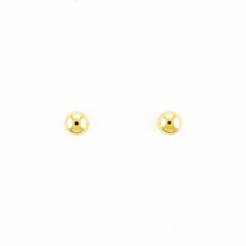 BRINCO BOLINHA 7MM OURO 18K