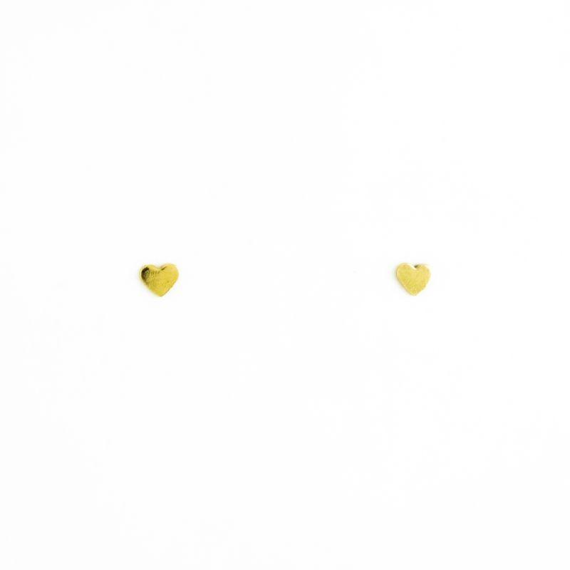BRINCO CORACAO LISO PP OURO 18K