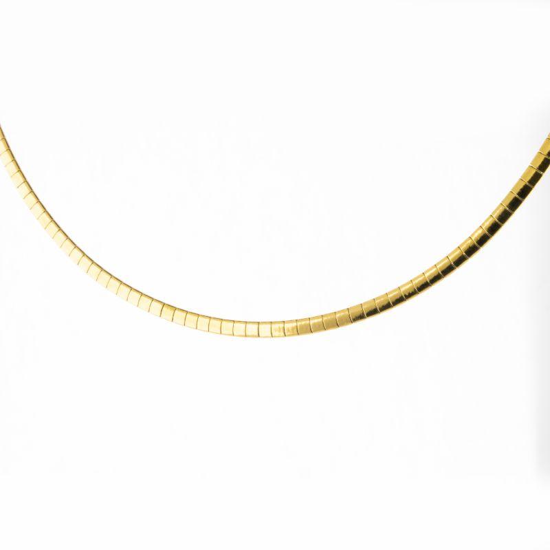 COLAR CHOKER GOLDEN SNAKE 40CM MAIS 5CM DE EXTENSOR  BANHADO NO OURO AMARELO