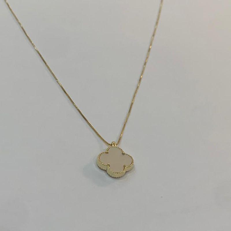 COLAR MADREPÉROLA NA VENEZIANA SEMIJOIA