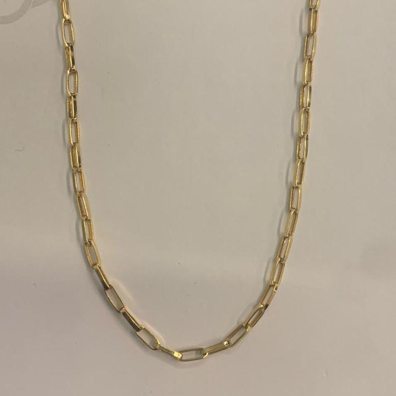 CORRENTE CARTIER OVALADA 60CM OURO 18K
