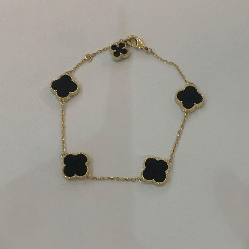 PULSEIRA 4 TREVOS ONIX