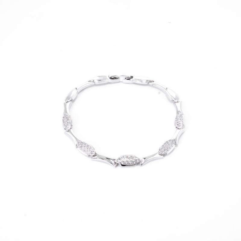 PULSEIRA ELOS FINOS CRAVEJADOS INTERCALADOS