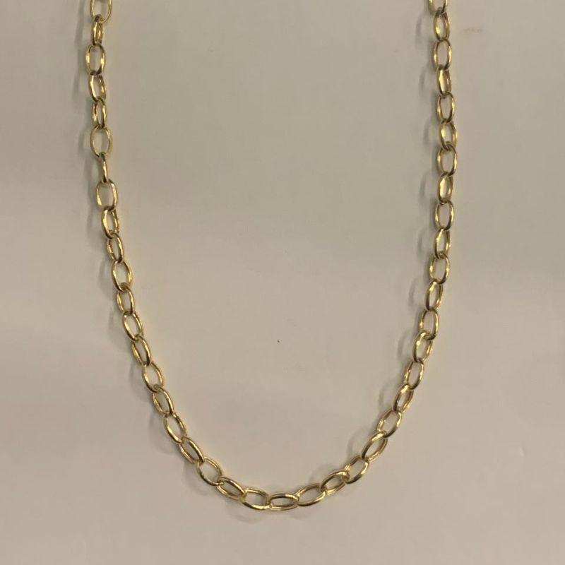 PULSEIRA PORTUGUESA ALONGADA 20CM OURO 18K