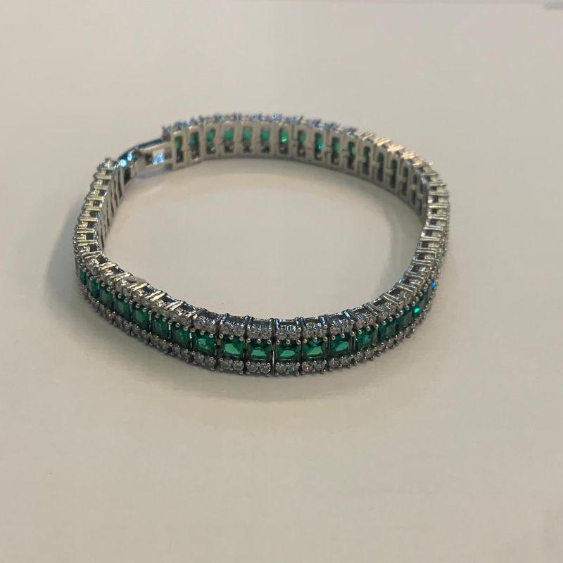 PULSEIRA RIVIERA BAGUETE ESMERALDA