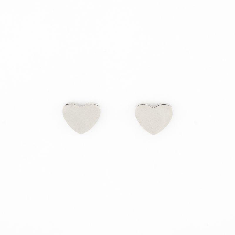 BRINCO CORAÇÃO P  LISO  SEMIJOIA