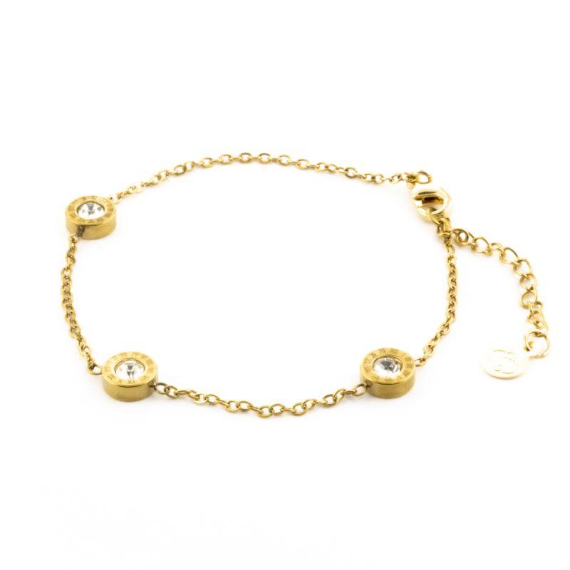 PULSEIRA ROMANA PONTO DE LUZ 18CM/ 3CM SEMIJOIA