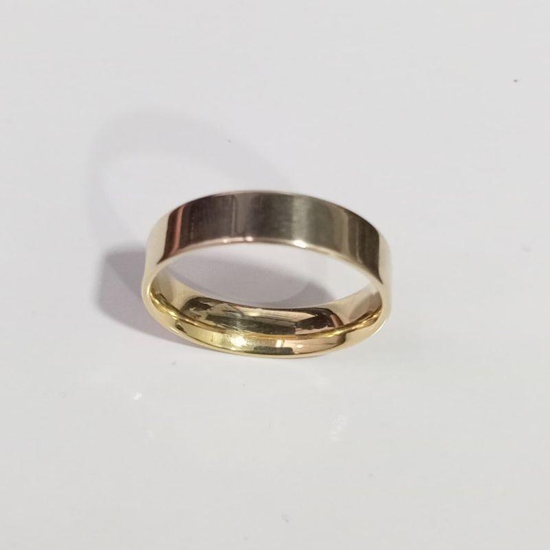 ALIANÇA RETA 5MM SEM REVESTIMENTO DE PRATA MOEDA ANTIGA (PEDIDOS E PERSONALIZAÇÃO PELO WHATSAPP)