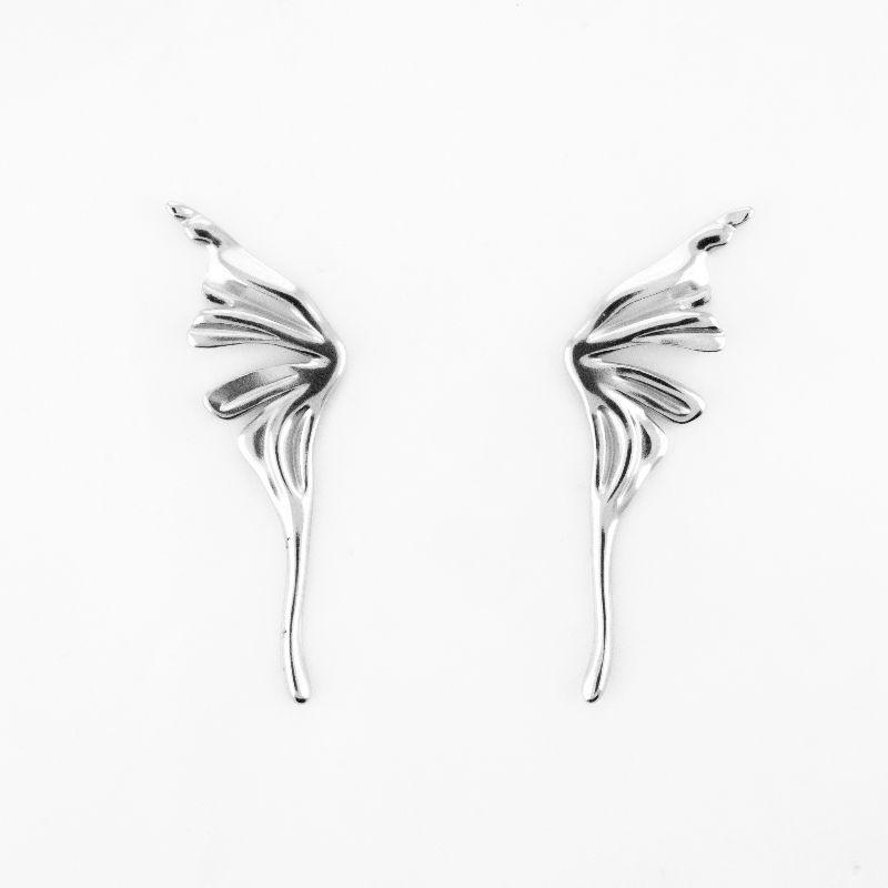 BRINCO BORBOLETA  ORGÂNICO SEMIJOIA