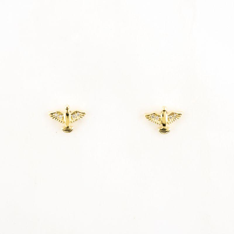 BRINCO DIVINO ESPIRITO SANTO CRAVEJADO  SEMIJOIA