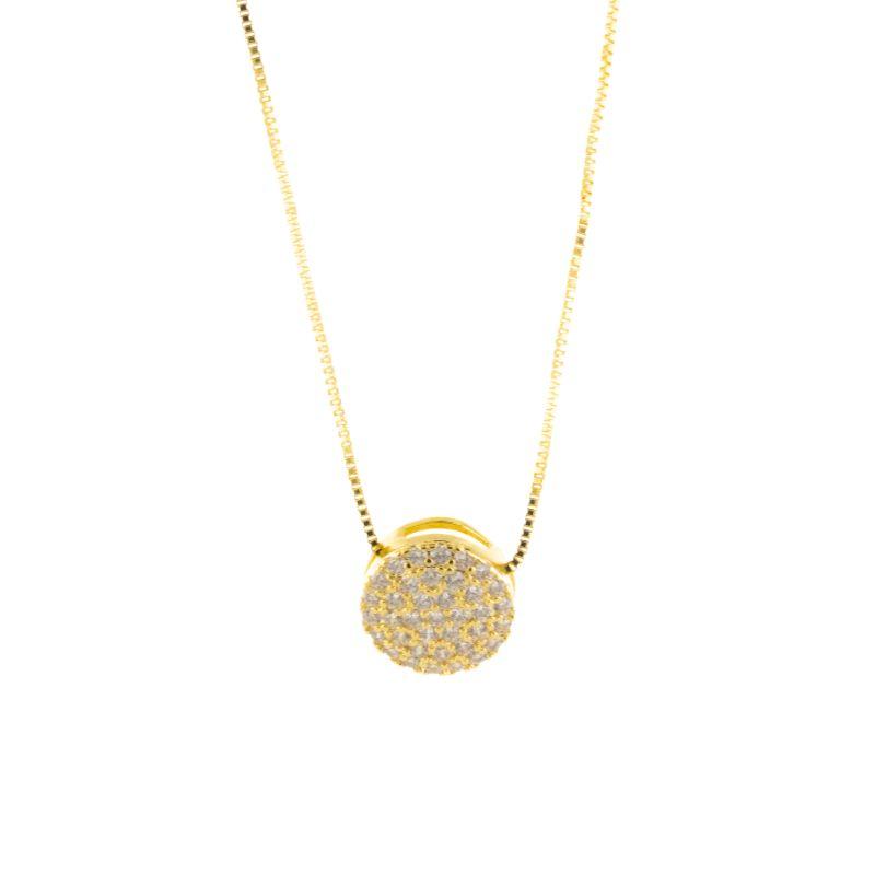 COLAR CHUVEIRINHO BANHADO NO OURO AMARELO