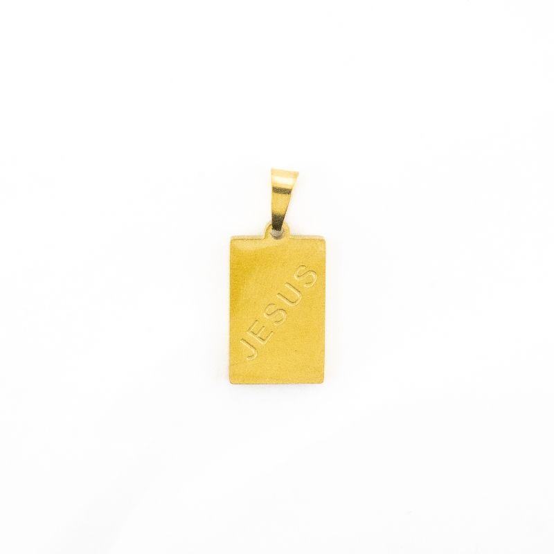 PINGENTE  ESCRITO JESUS  SEMIJOIA