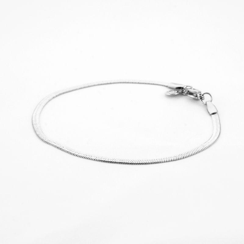 PULSEIRA MALHA LAMINADA M 17CM SEMIJOIA