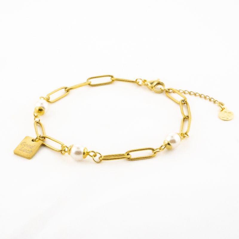 PULSEIRA PÉROLA GOOD LUCK SEMIJOIA