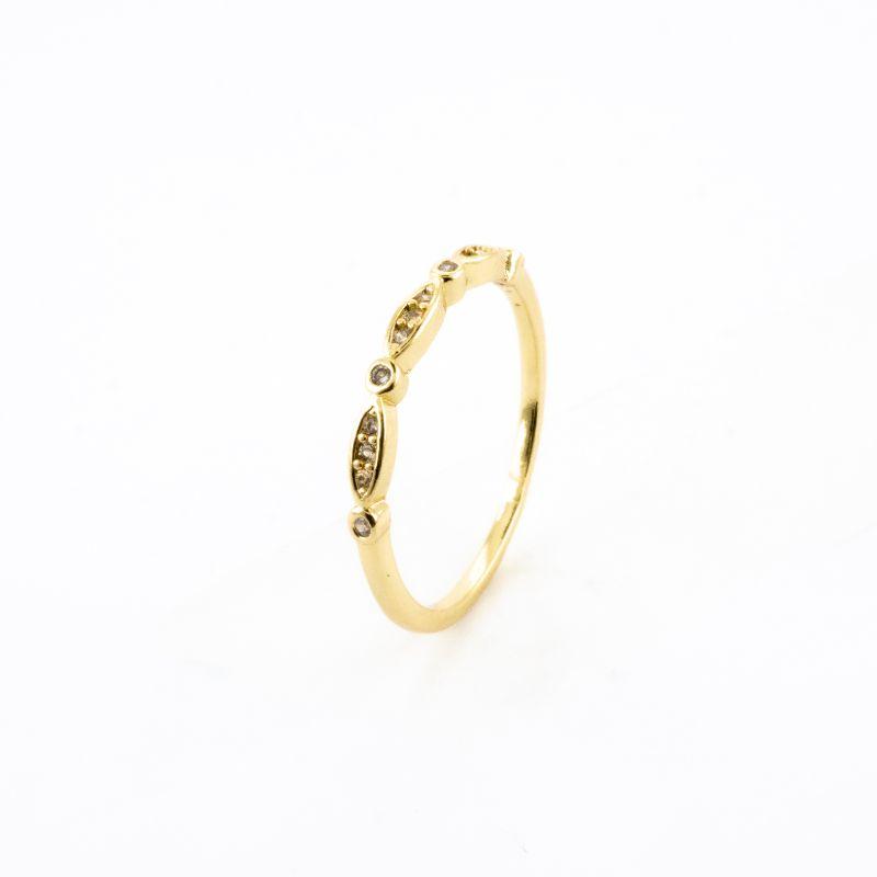 ANEL APARADOR CRAVEJADO BANHADO NO OURO AMARELO