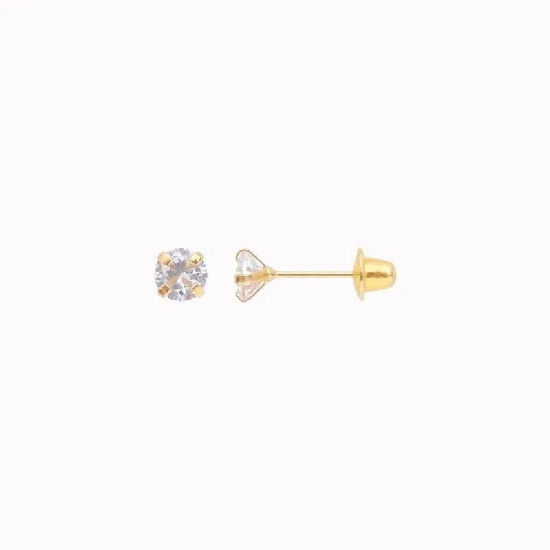 BRINCO PONTO DE LUZ 2,5 MM OURO 18K