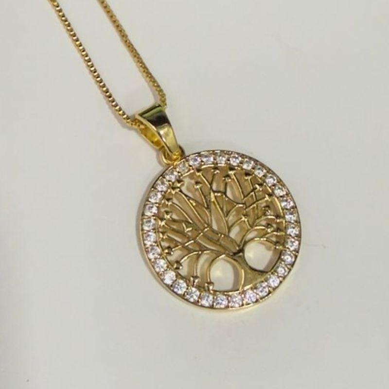 COLAR ÁRVORE DA VIDA SEMIJOIA