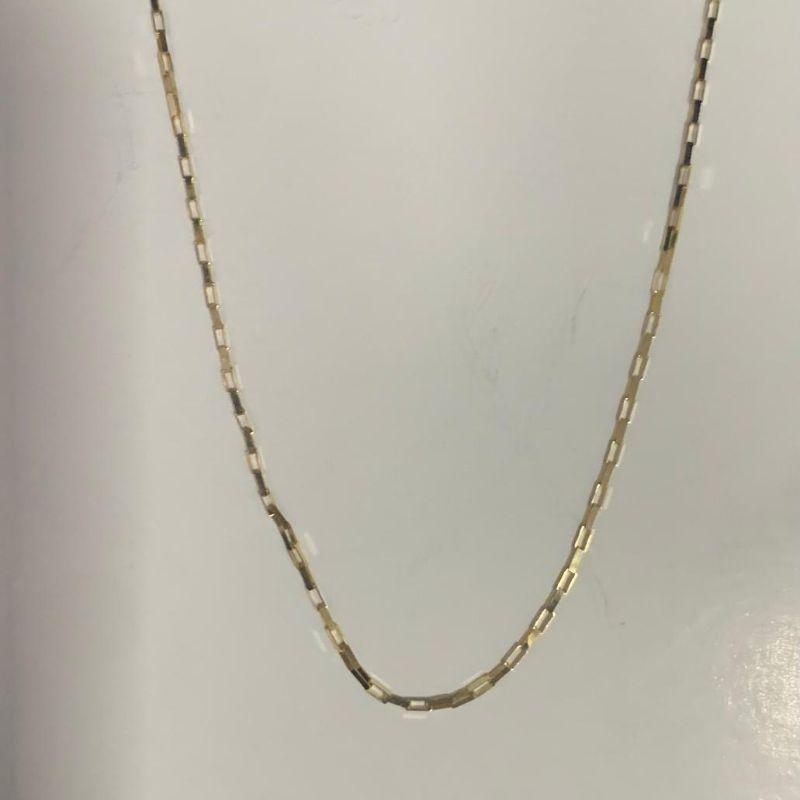 COLAR CARTIER TIJOLINHO 45CM OURO 18K