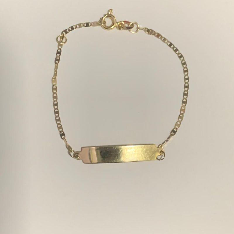 PULSEIRA INFANTIL PLACA OURO 18K