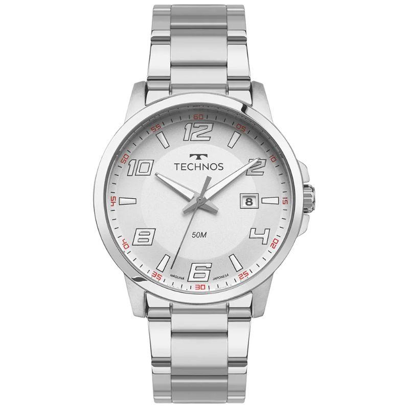 Relógio Technos Masculino Racer Prata