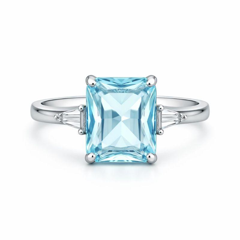 ANEL AGUA MARINHA 10MM CRISTAIS LATERAL