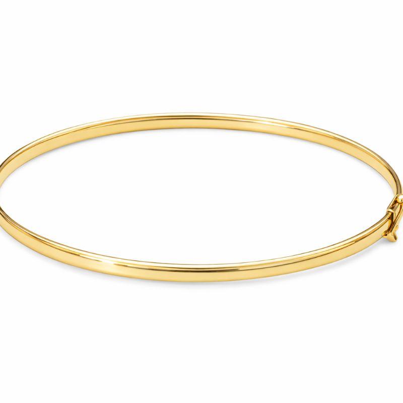 BRACELETE LISO 2,30MM OURO 18K