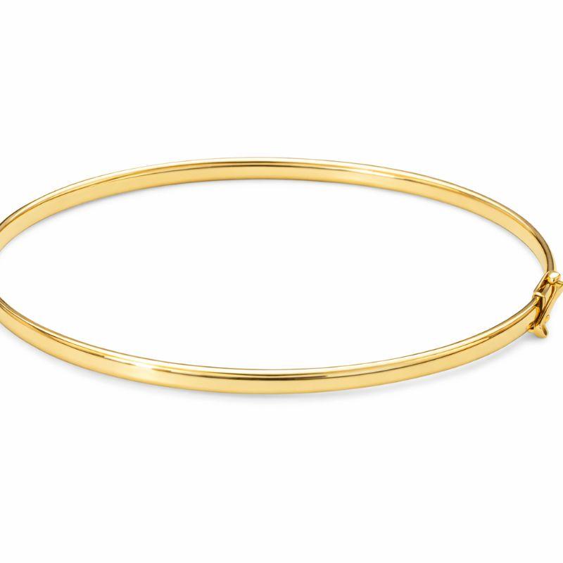 BRACELETE LISO 2,70MM OURO 18K