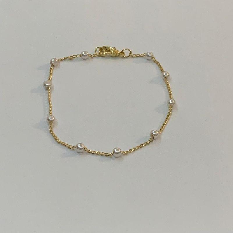 PULSEIRA COM PÉROLAS 18CM