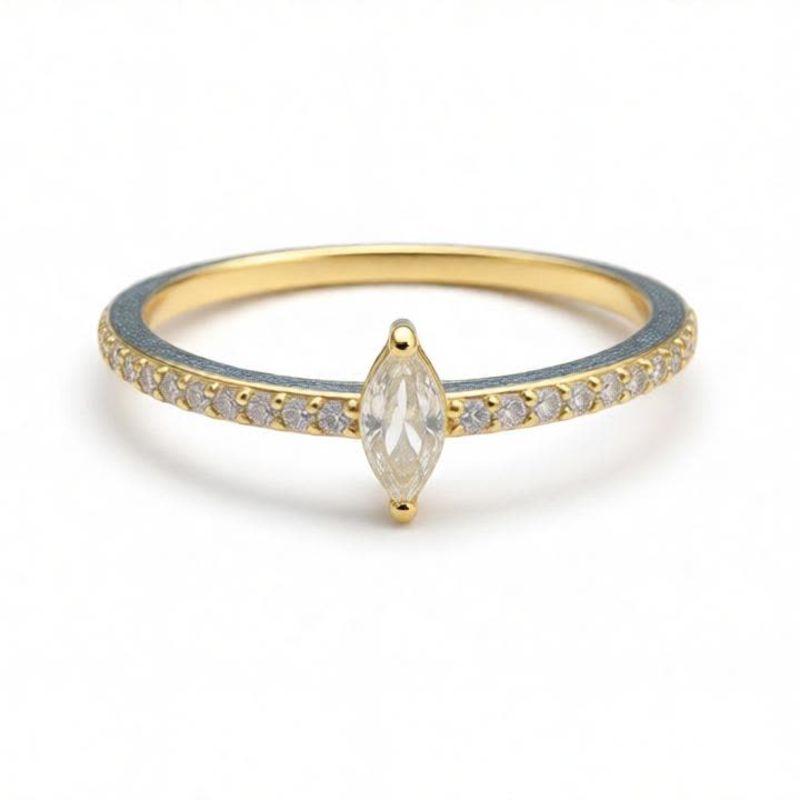 ANEL DELICAT MARQUISE ZIRCONIAS LATERAL