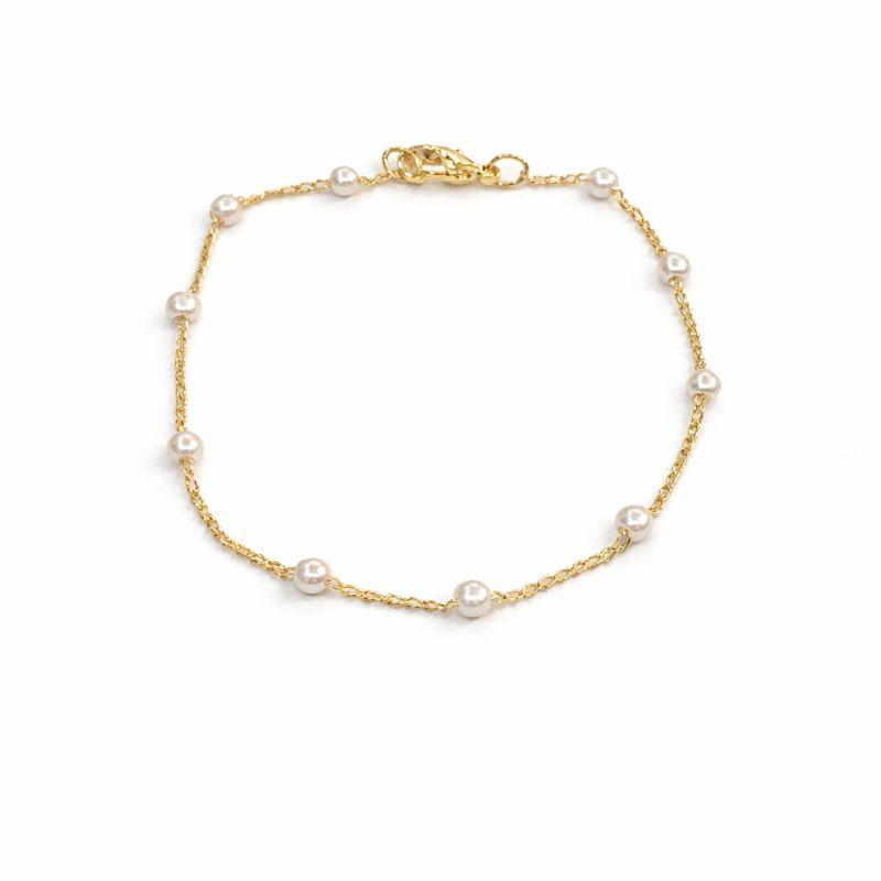 PULSEIRA COM PÉROLAS 20CM