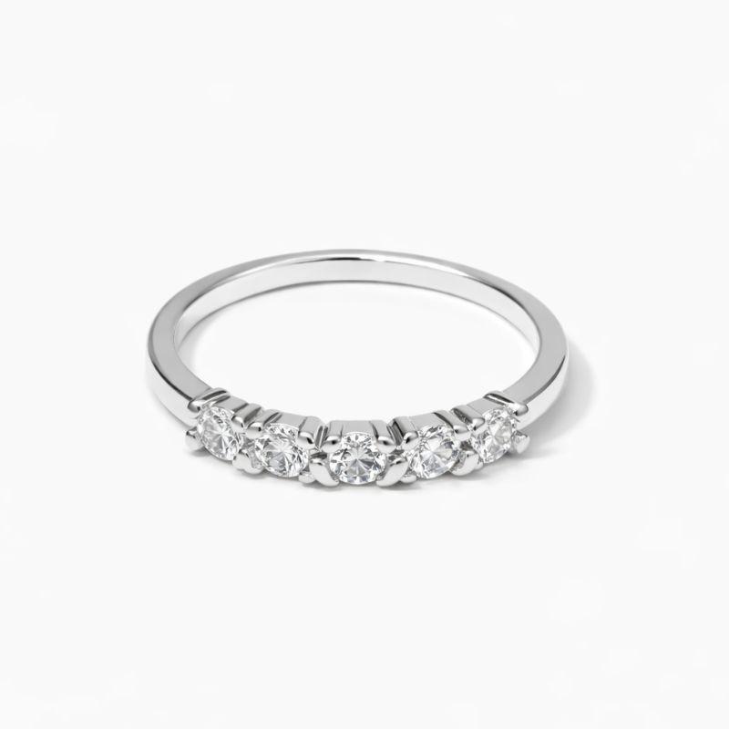 ANEL APARADOR X ZIRCONIAS INTERCALADAS SEMIPRATA