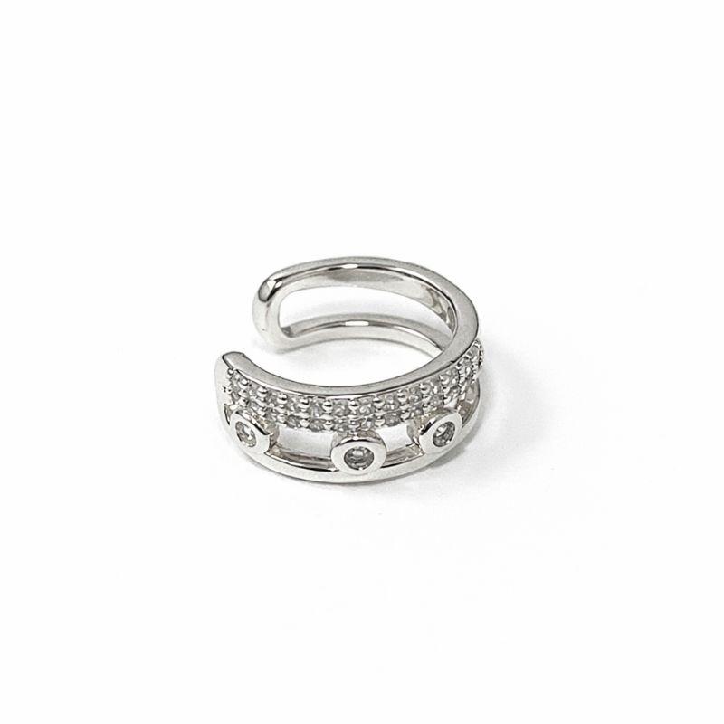 PIERCING FAKE MESSIKA INSPIRED SEMI PRATA