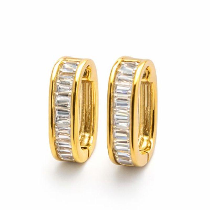 ARGOLA GLAM NAVETE SEMI OURO