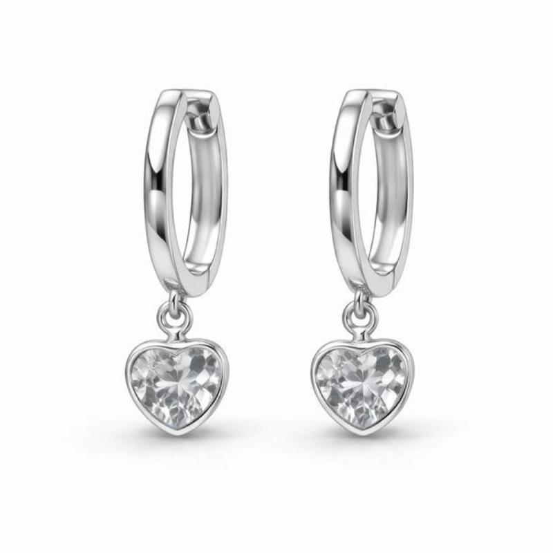 ARGOLA LISA CORAÇÃO PONTO DE LUZ SEMI PRATA - G