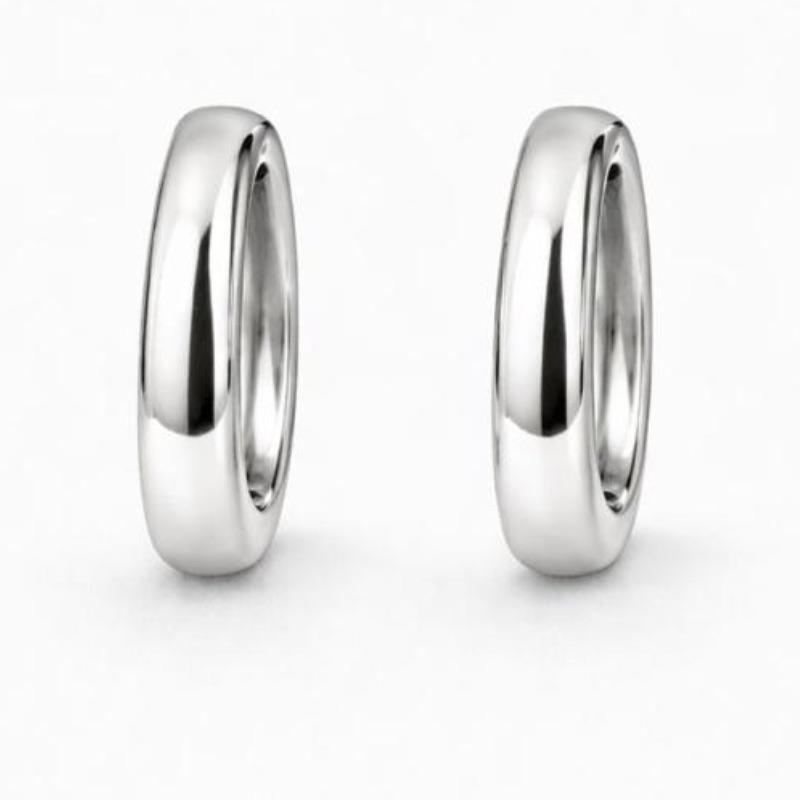 ARGOLA LISA OVAL SLIN SEMI PRATA - G